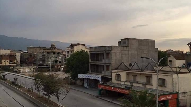A Boufarik, commune de la wilaya de Blida, les rues sont dépeuplées