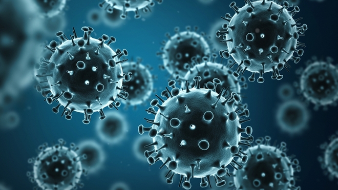 Une des formes du virus de la grippe (Illustration)