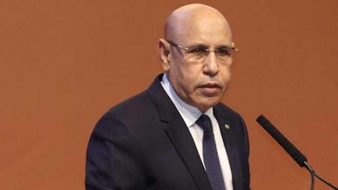 Le président mauritanien, Mohamed Ould Cheikh El Ghazouani