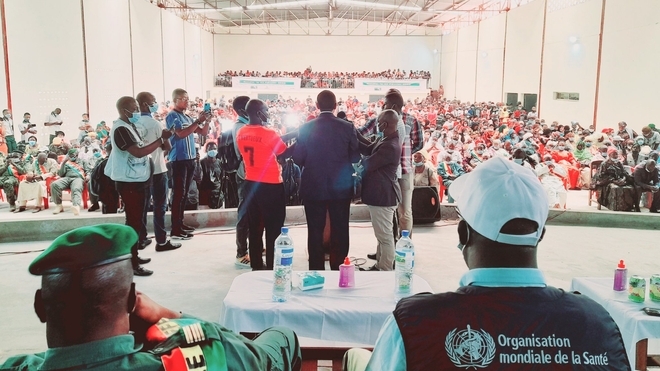 A Kindia, le ministre de la santé, Dr Mamadou Pathé Diallo, a lancé le deuxième tour de la vaccination anti-Covid 