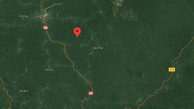 Melen au Gabon (Google Maps)